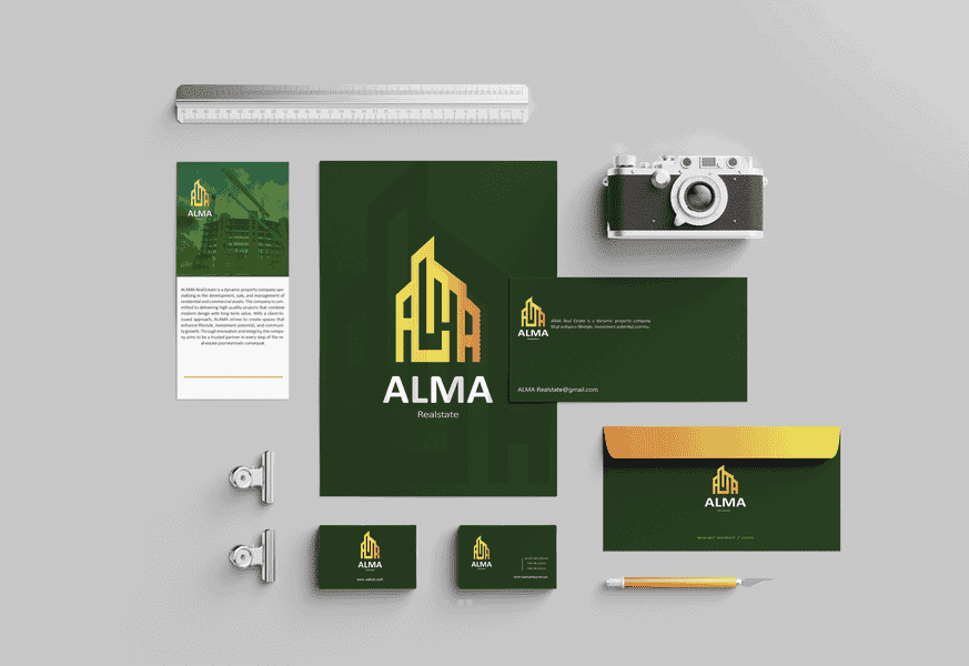 تصميم هوية بصرية لشركة عقارية