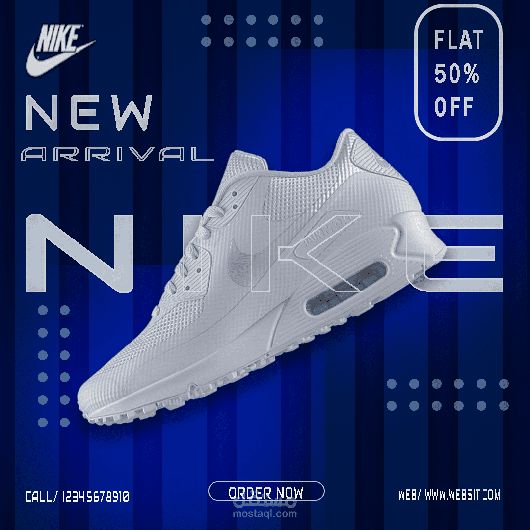 تصميم بوستر اعلاني لشركة ملابس