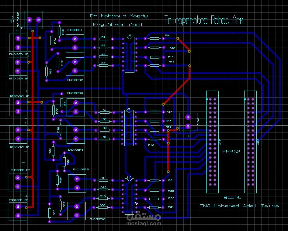Teleoperated Robot Arm_PCB