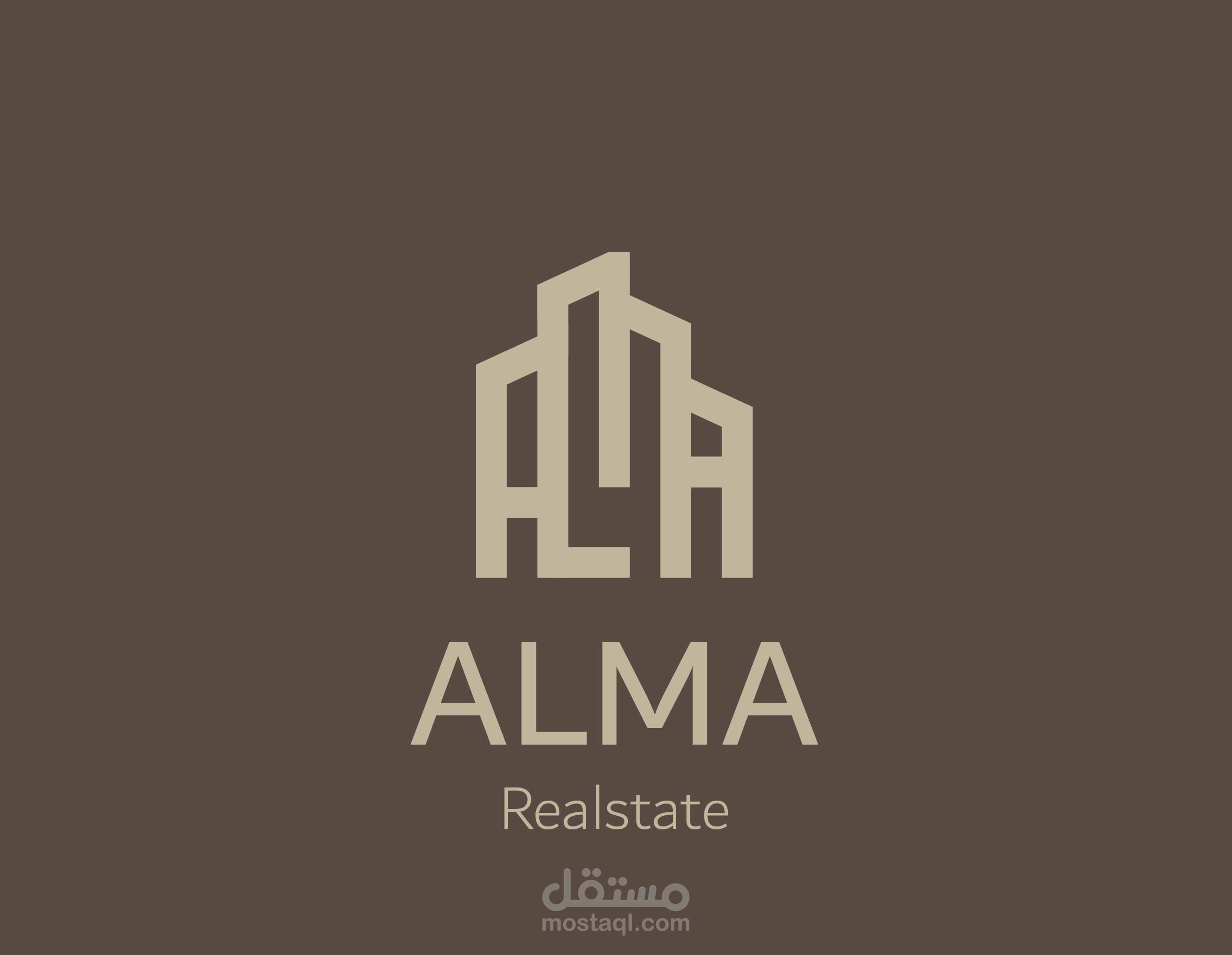 تصميم شعار لشركة (ALMA) للبناء