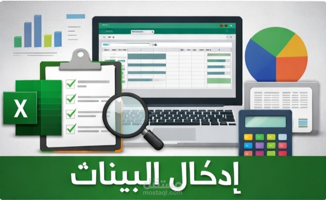 إدخال بيانات وتنظيمها باستخدام Excel
