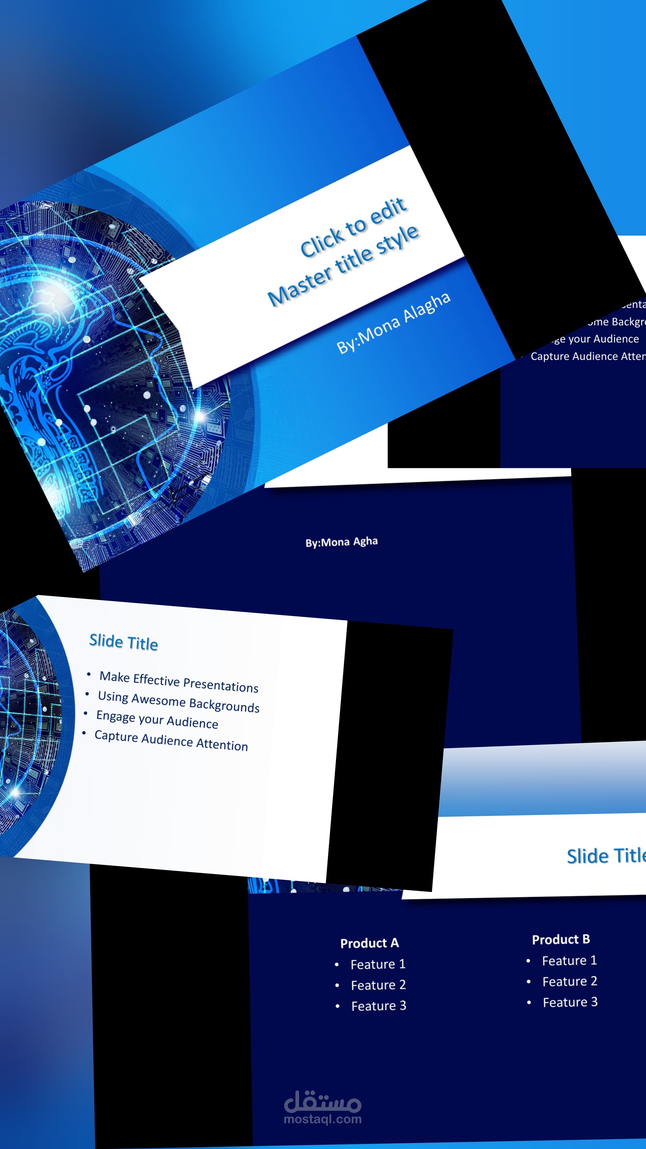 مبادئ وعناصر العرض التقديمي  الفعال.