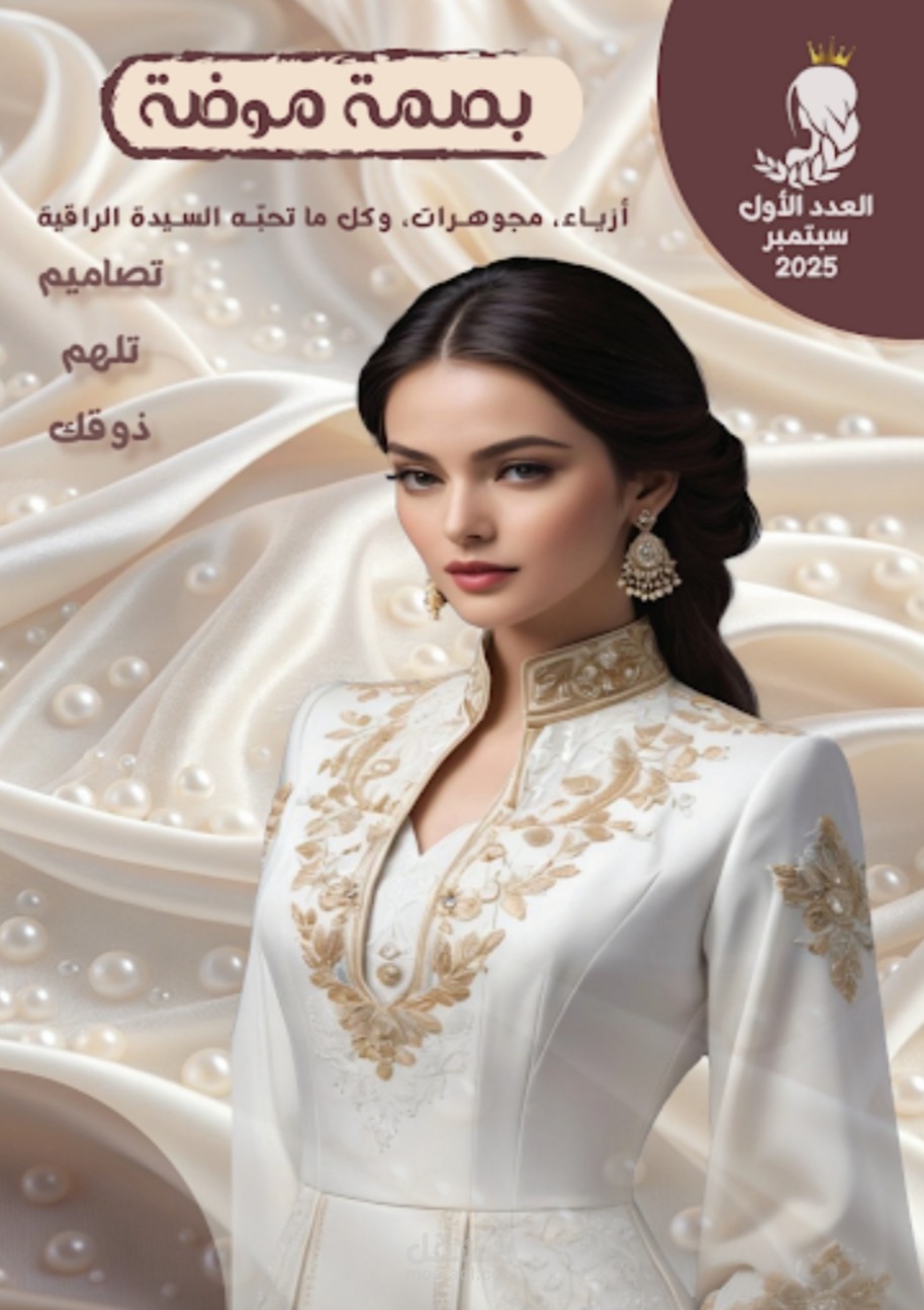 تصميم مجلة بصمة موضة