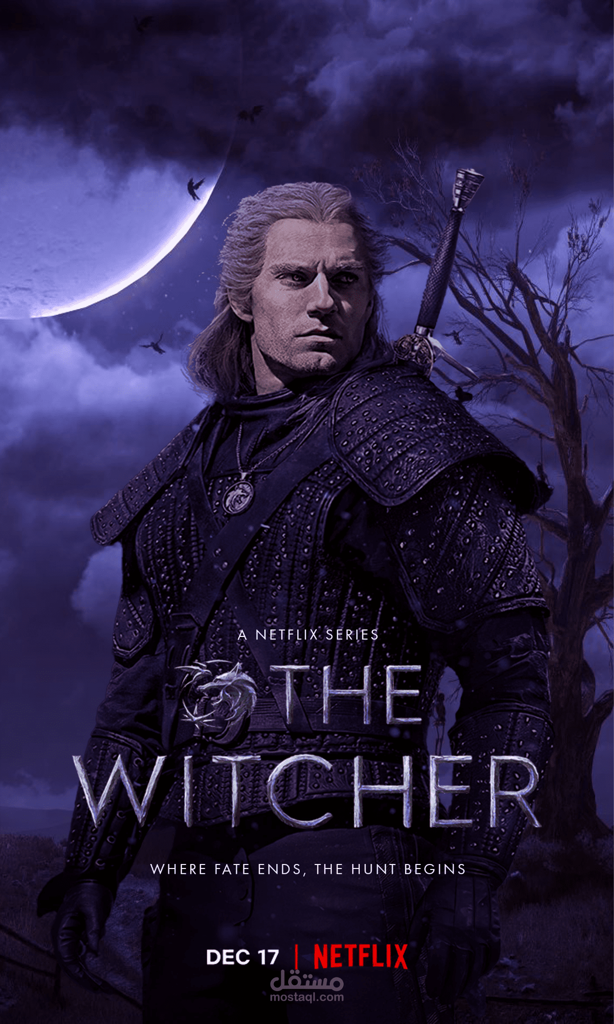 اعادة تصميم لبوستر فيلم The Witcher