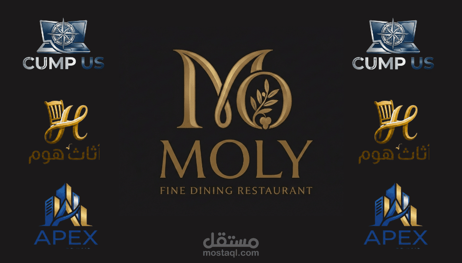 تصميم شعار (Logo) احترافي وبناء هوية بصرية متكاملة للسوشال ميديا