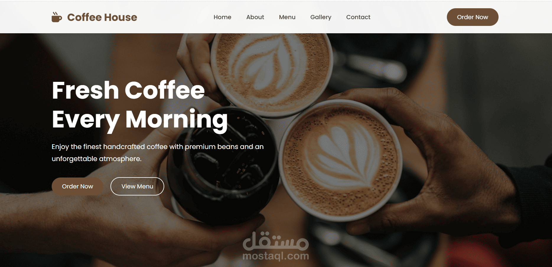 Coffee Shop Landing Page | Responsive Front-End Design