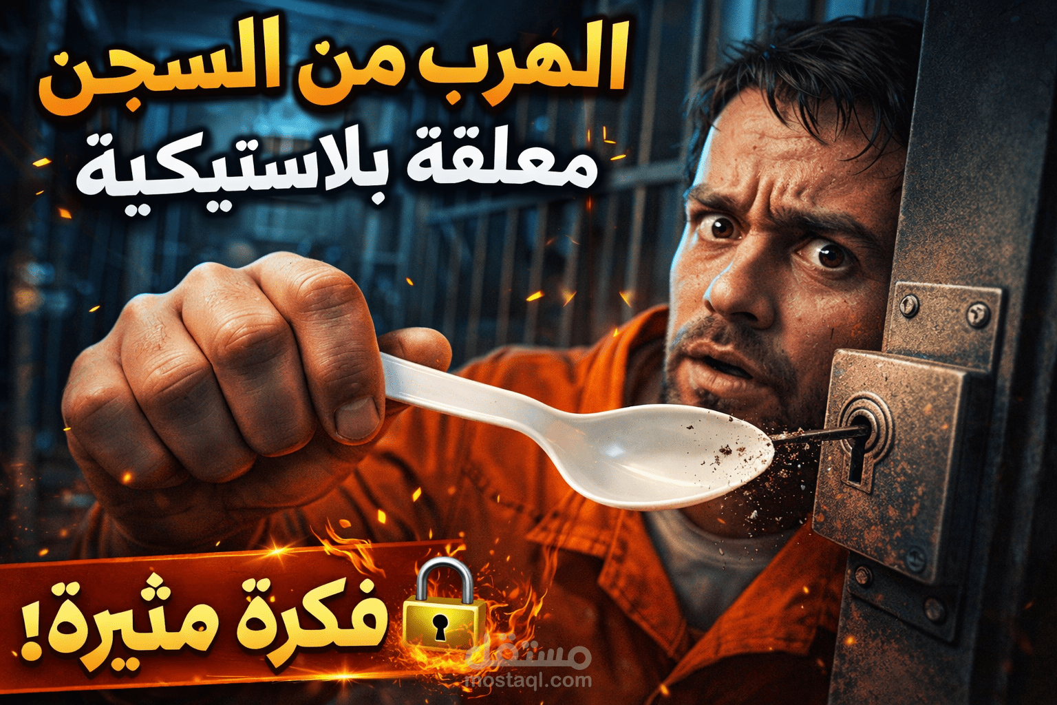 هرب من السجن... بملعقه!?