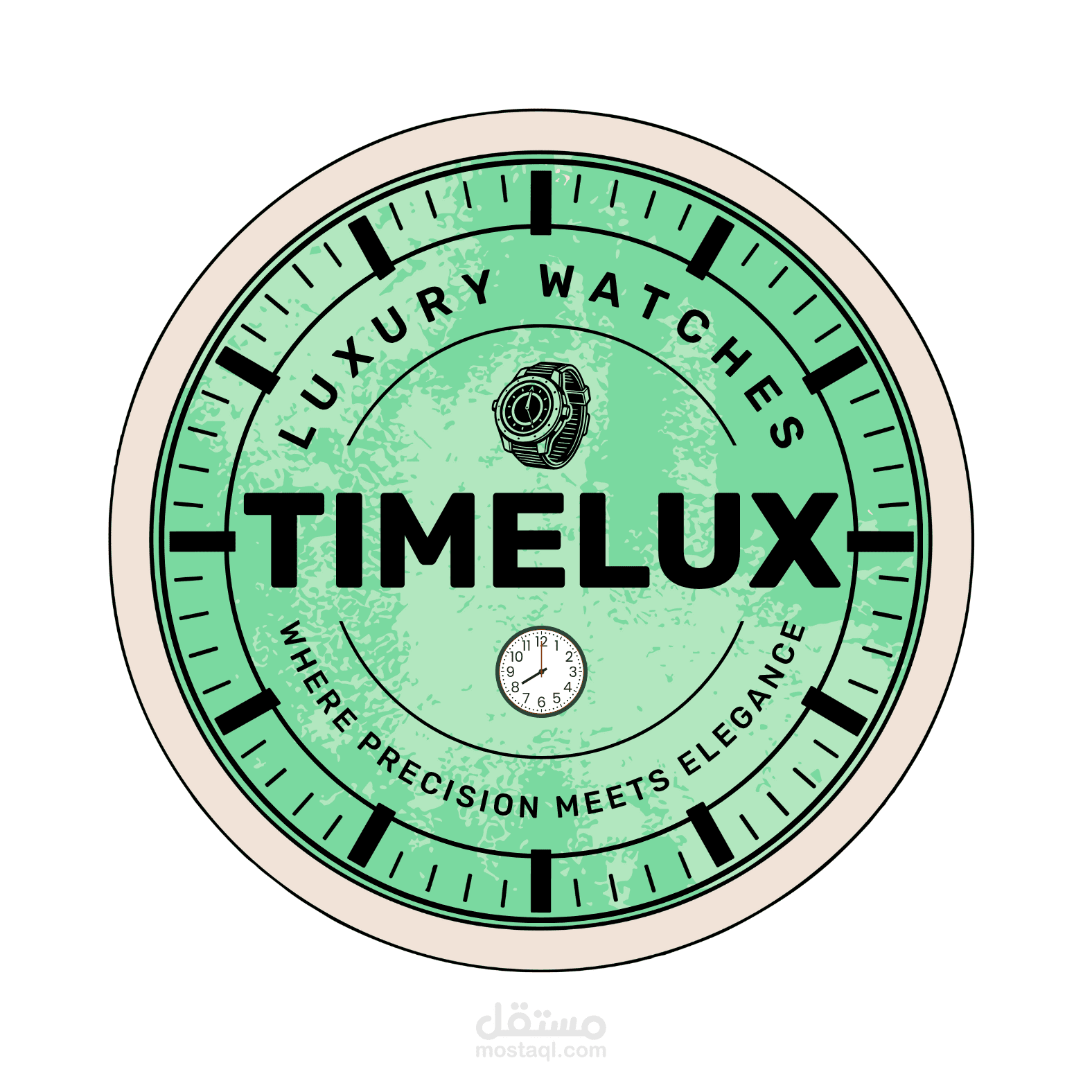 تصميم شعار لشركة ساعات