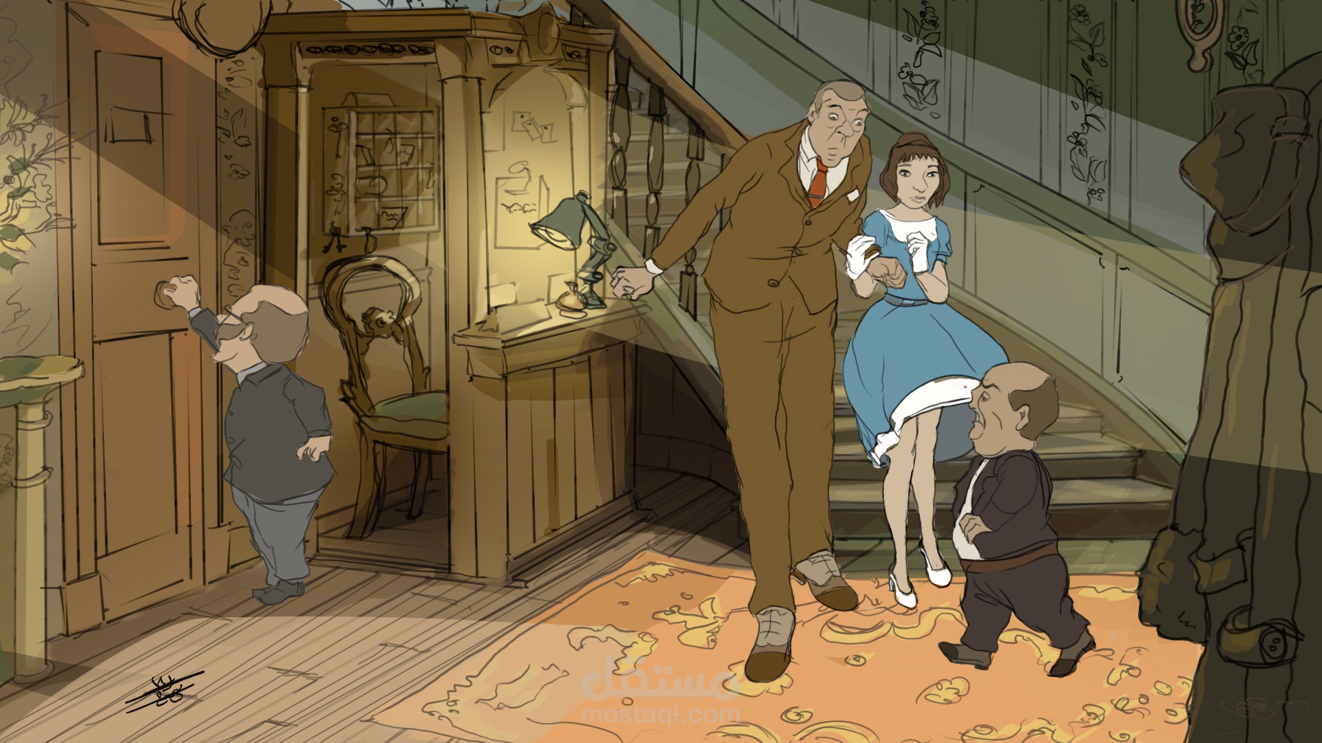 دراسة مستوحاة من فيلم الرسوم المتحركة ‹L’Illusionniste›