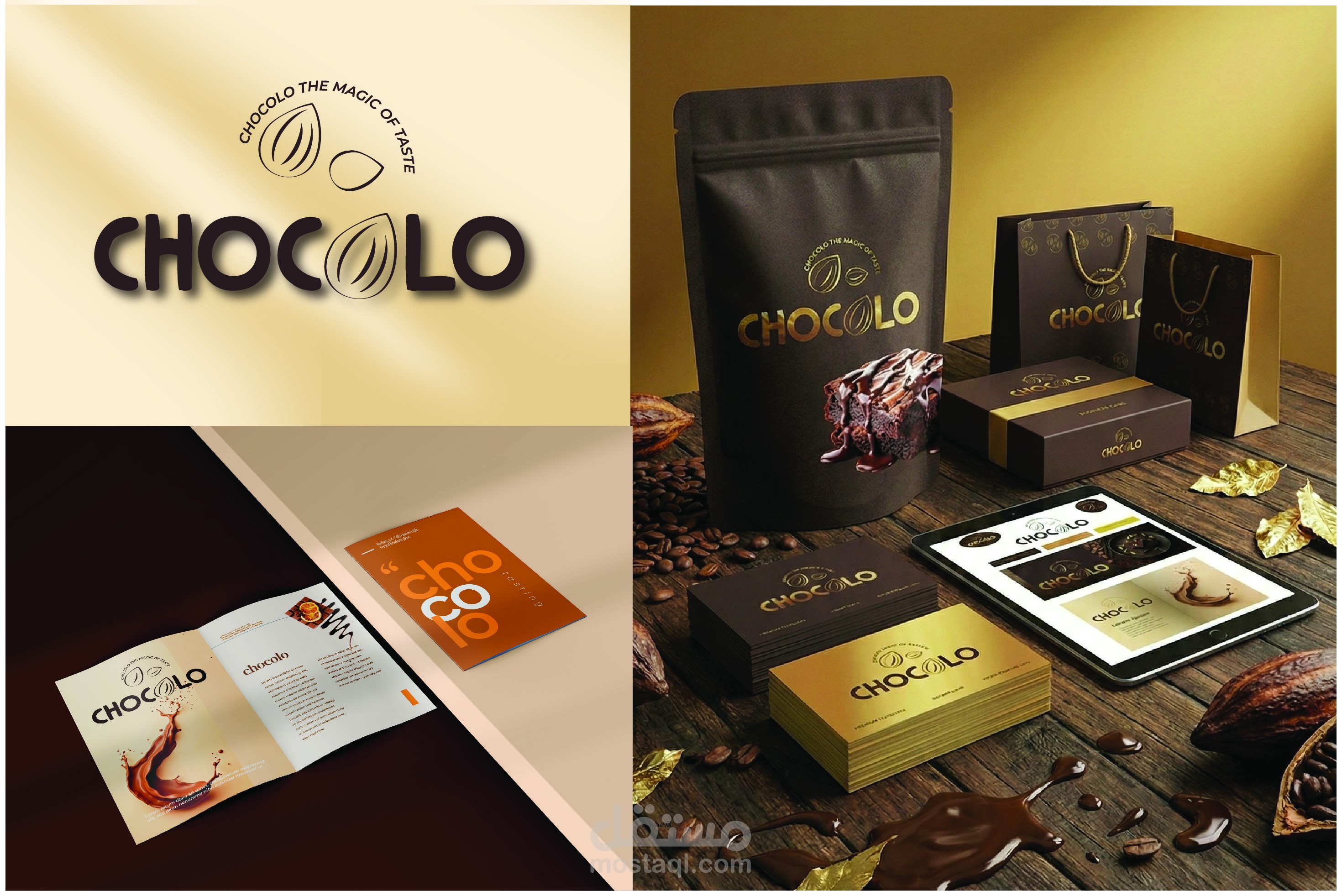 تصميم شعار براند شوكولا