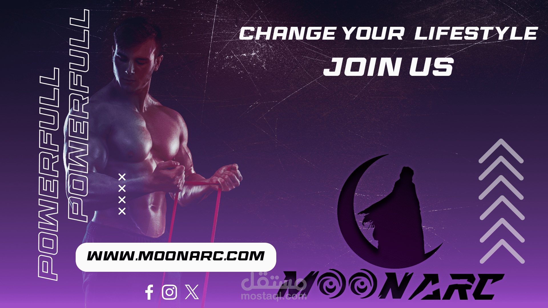 Logo design for GYM brand