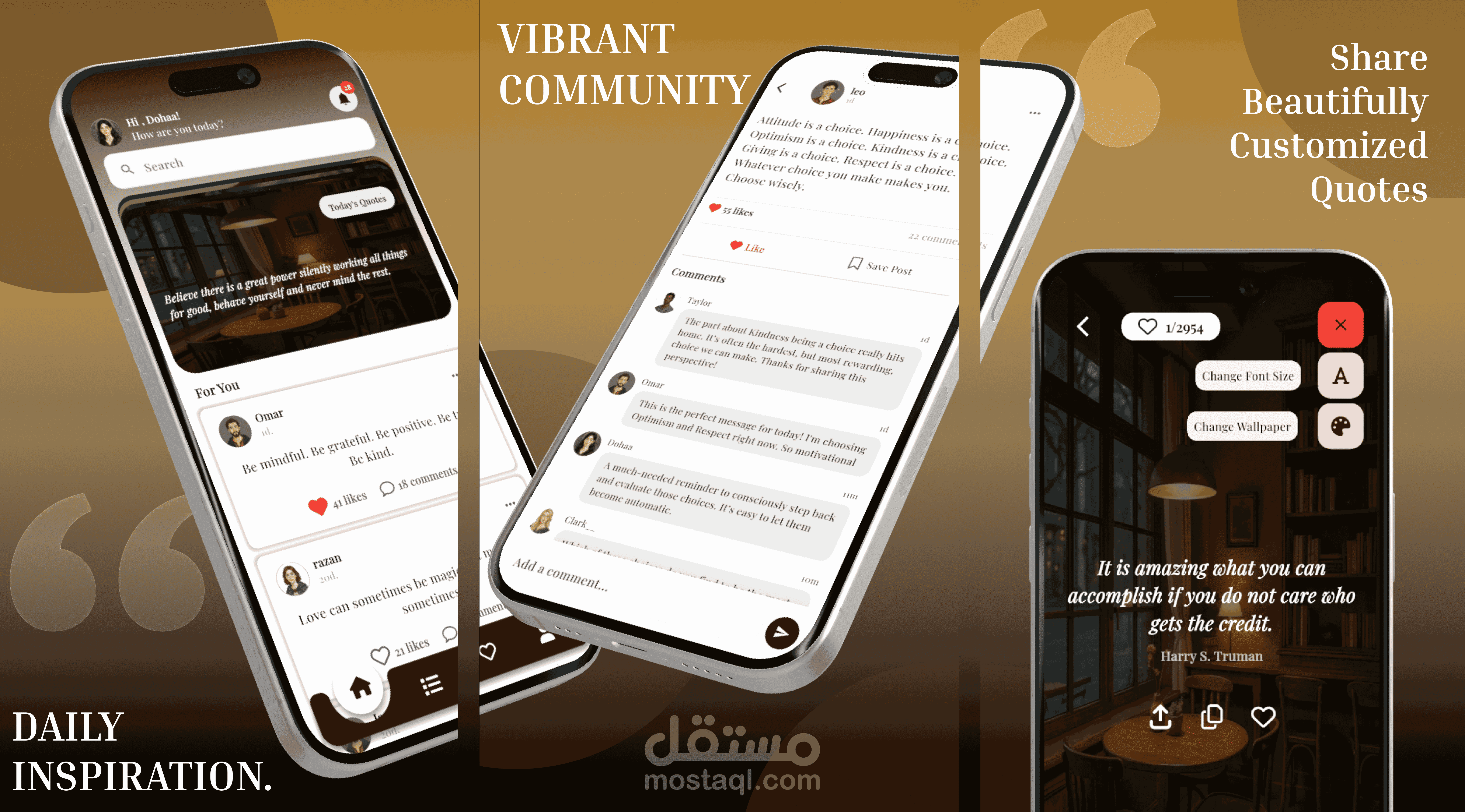 تطبيق Quotopia لمشاركة الاقتباسات باستخدام Flutter و Firebase