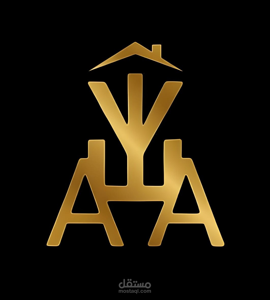 تم العمل على تصميم شعار لشركة YAHIA Real Estate Marketing، حيث كان الهدف دمج الحروف الأولى من الاسم مع رمزية القطاع العقاري في تكوين هندسي واحد يعكس القوة والثقة