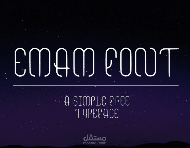 FONT I free simple font