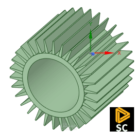 تبريد أسطوانة محرك باستخدام الزعانف (Heat Sink)