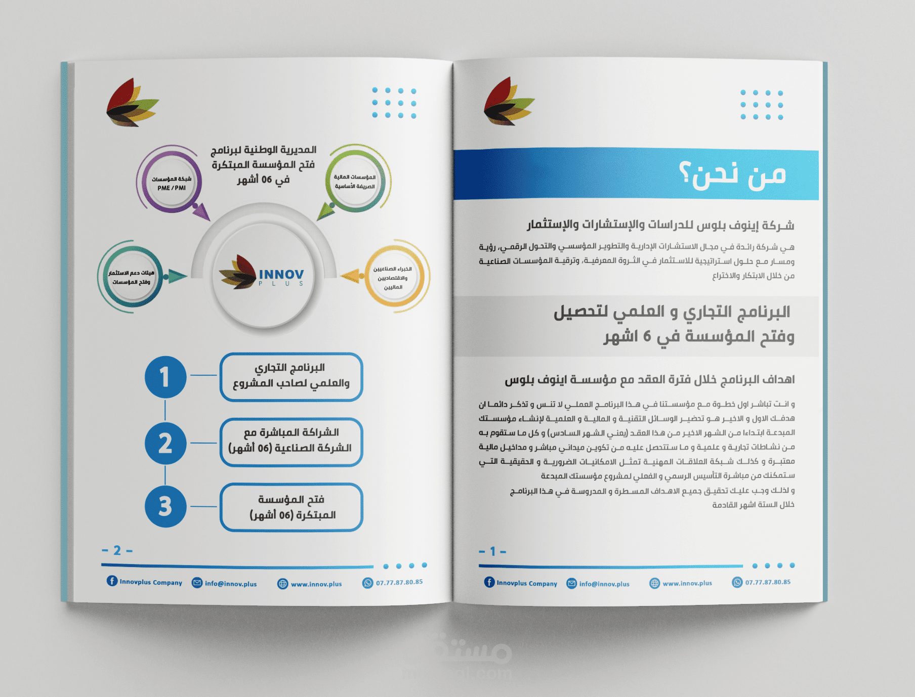 تصميم دليل ميداني تعريفي لشركة بصيغة pdf