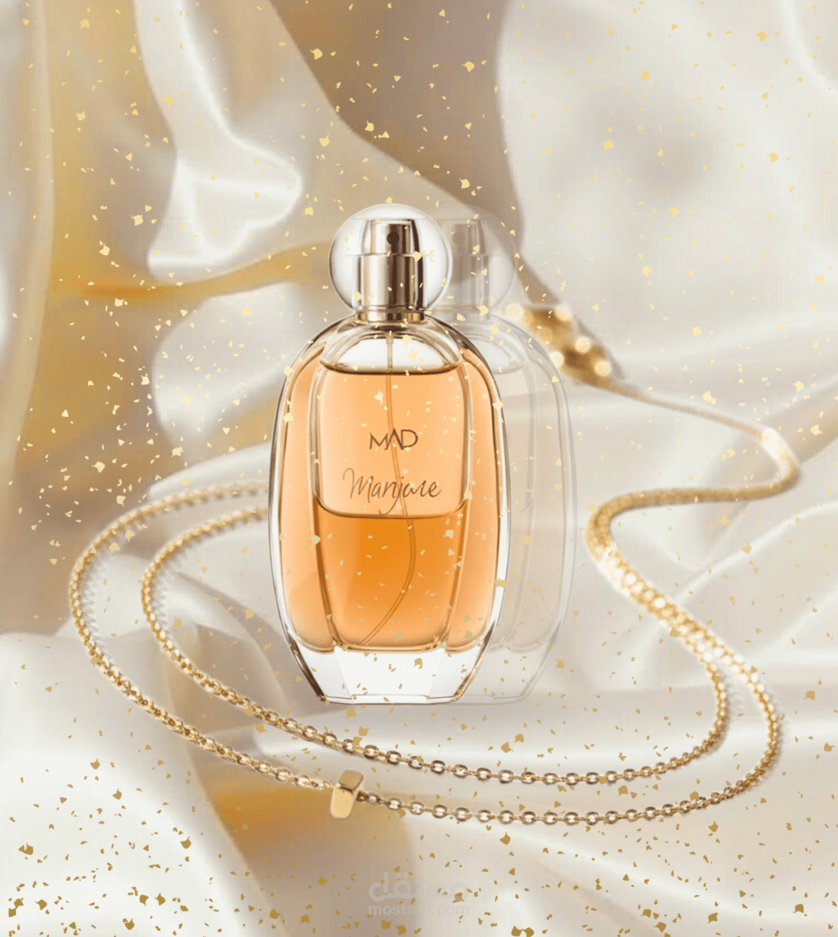 تصميم إعلاني فاخر لمنتج عطر