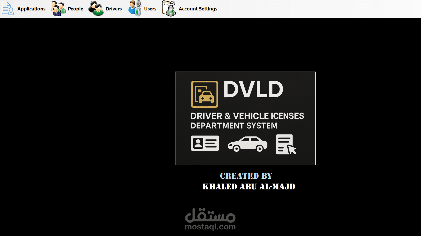 Driving & Vehicle License Department (DVLD) System