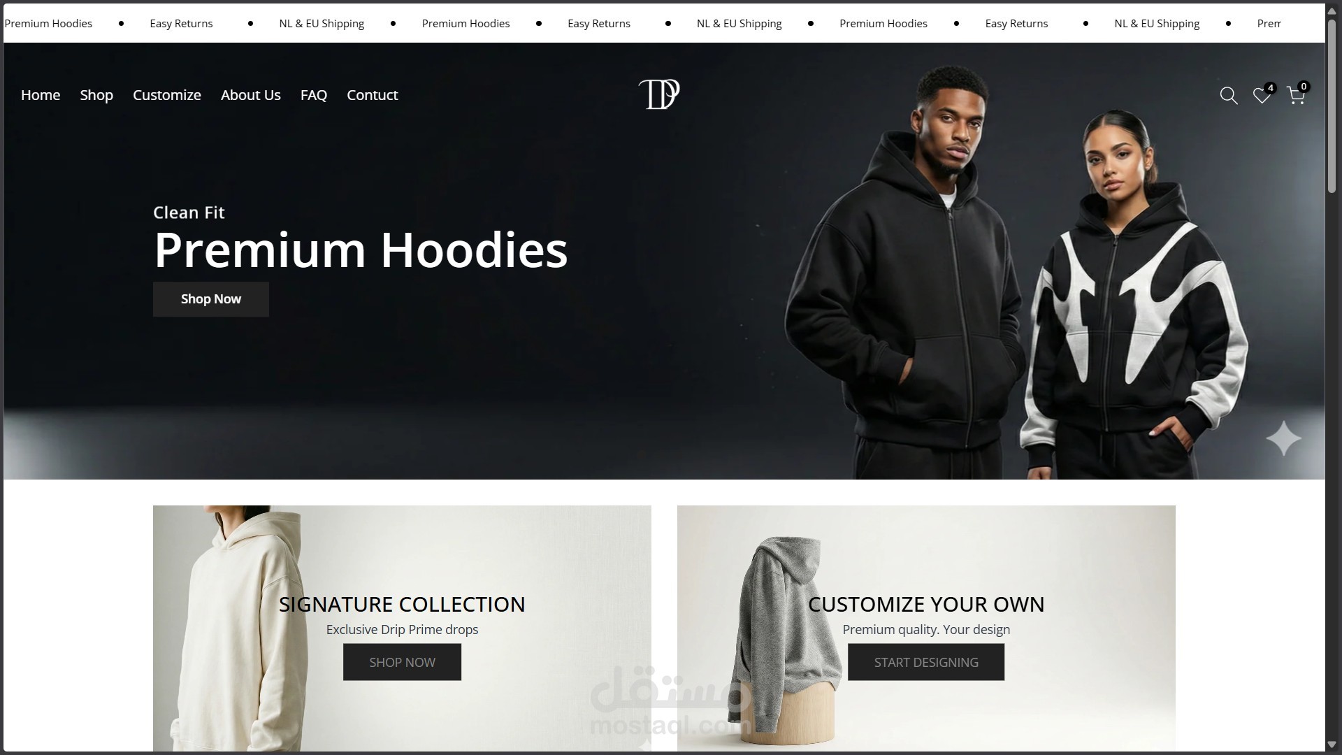 تصميم متجر Shopify على Kalles + تخصيص صفحة المنتج وسكاشنز مخصصة