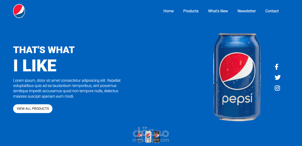 تصميم صفحه هبوط Landing Page بشكل عصري وجذاب Responsive