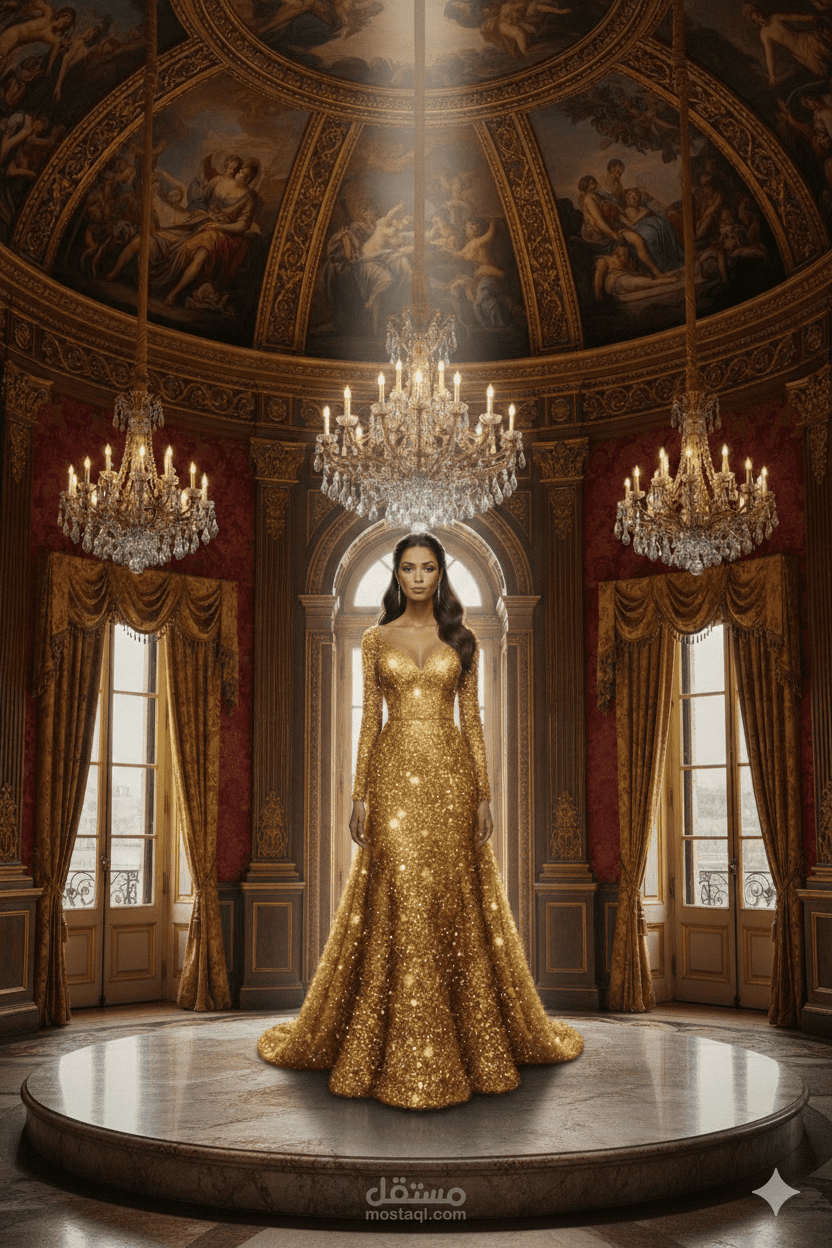 بريق القصر: كوتور الذهب الملكي"