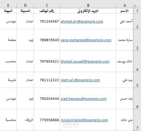 تحويل بيانات PDF الى excel منظم
