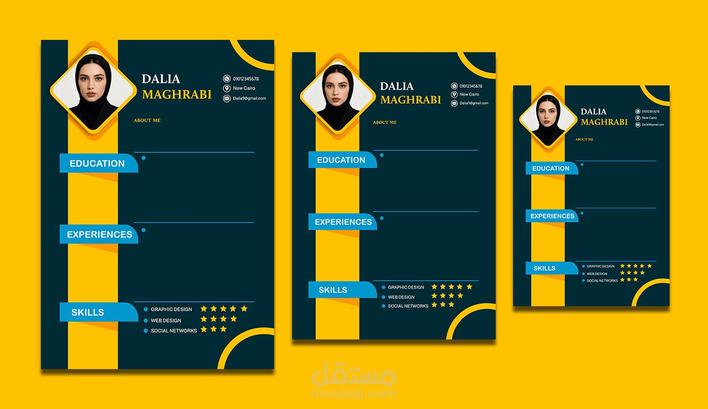 تصميم سيرة ذاتية إحترافية ومميزة 2026