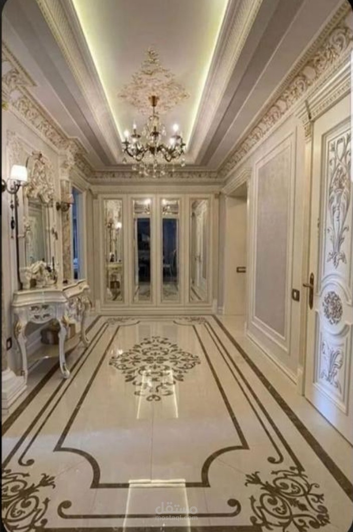 ارضيات رخام ممرات فندق برأس الحكمه