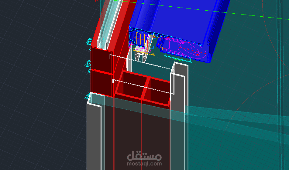 رسم للقطاعات والتفاصيل