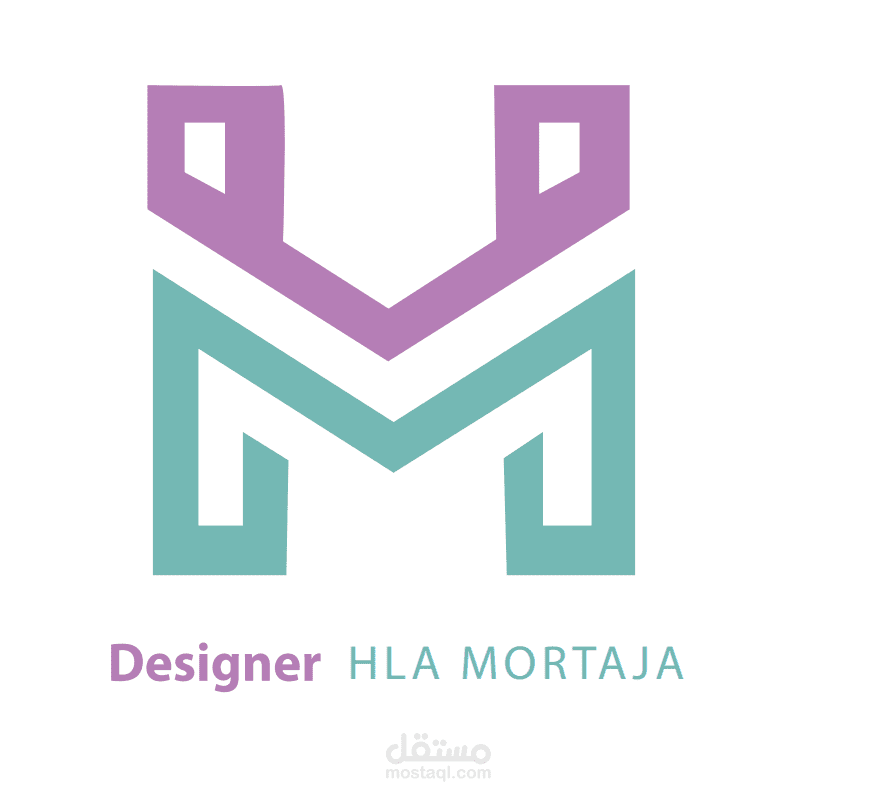 شعار شخصي مع تطبيق موك أب