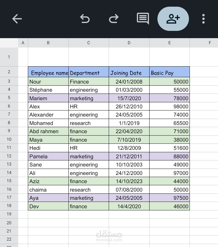 إدخال بيانات