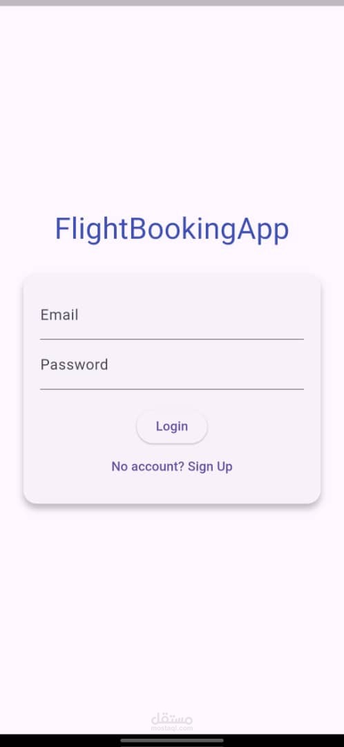 تطبيق حجز طيران مصغر (Flight Booking App) باستخدام Flutter و Firebase