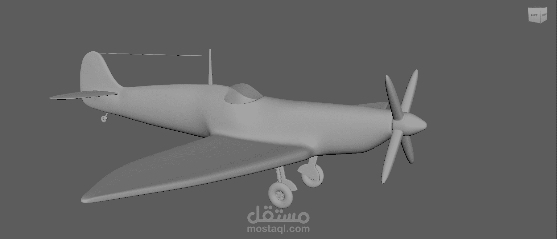 نموذج ثلاثي الابعاد لطائرة حربية