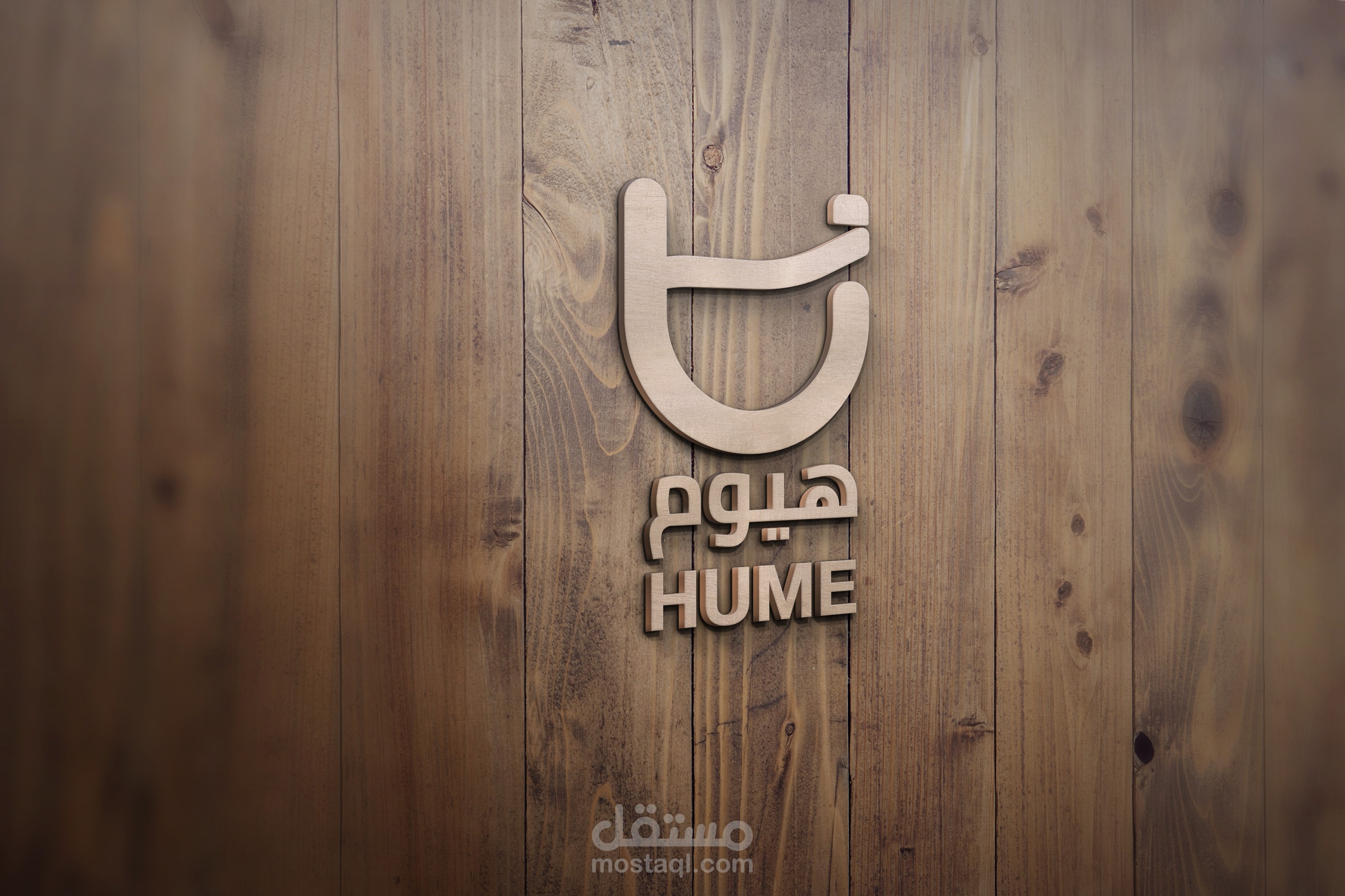 تصميم الشعار والهوية البصرية لعلامة "هيوم" (HUME)