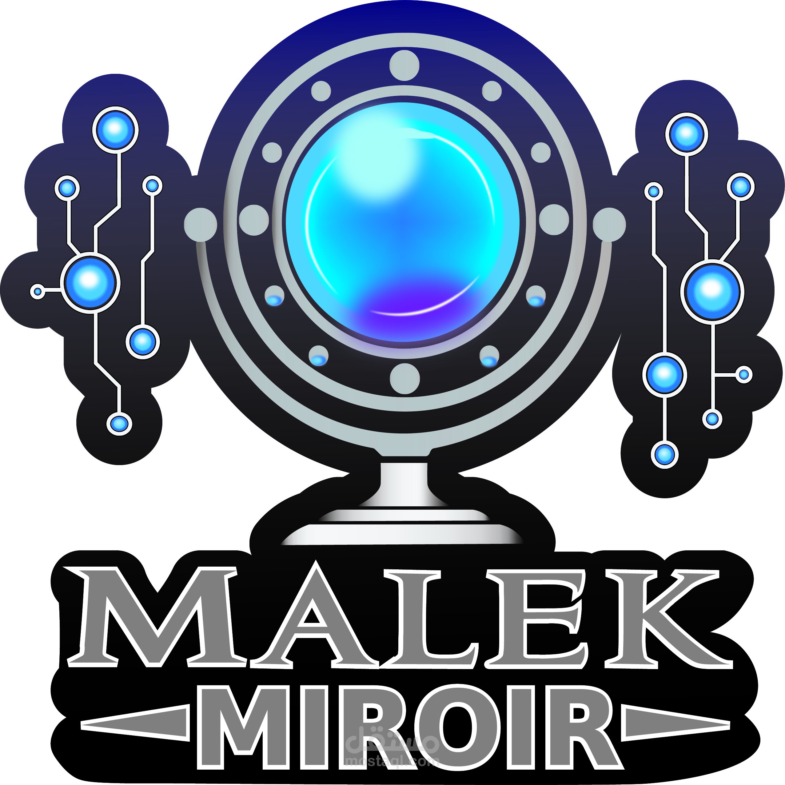 شعار لمتجر يبيع المرايا