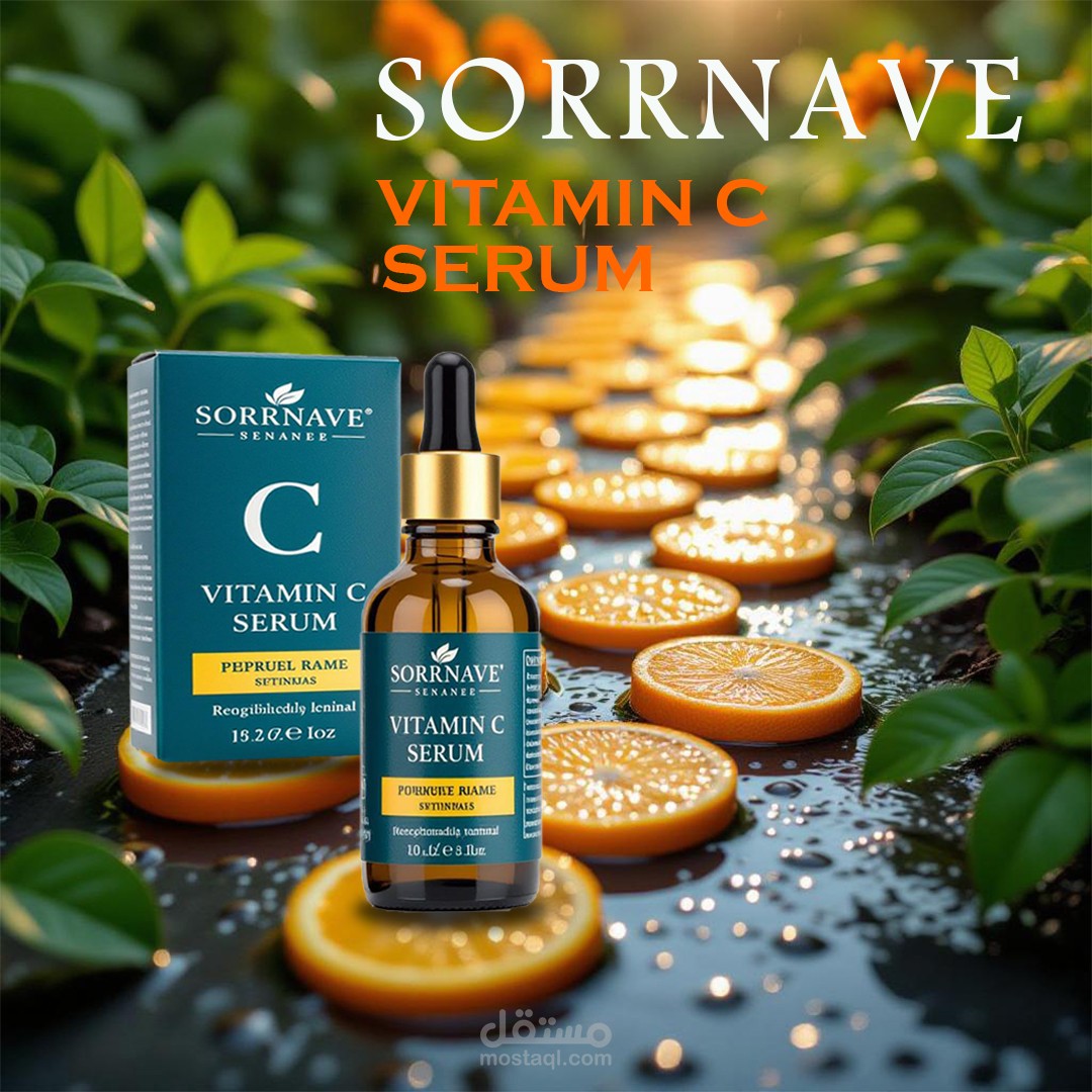 تصميم حملة إعلانية لسيروم عناية بالبشرة على إنستجرام