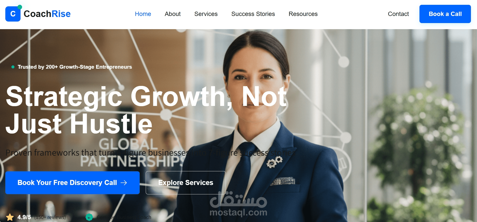 Modern Business Coaching Website