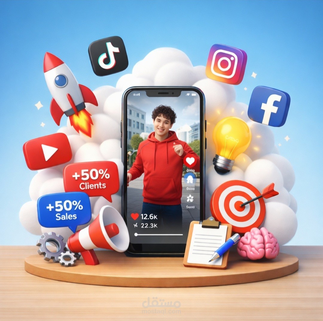 خدمة كتابة محتوى مقاطع الفيديو القصيرة والطويلة لمنصات التواصل الاجتماعي