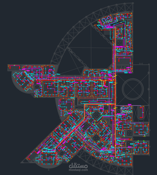 تصميم وشوب درونج مبني جامعي