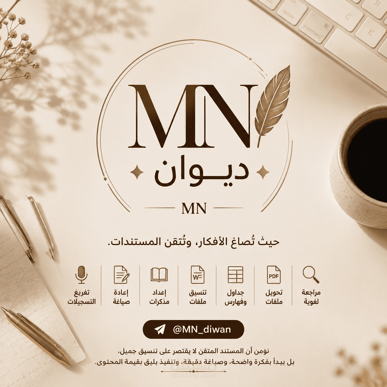 إعداد وتنسيق محتوى دورة تدريبية متكاملة، بدءًا من التسجيل الصوتي