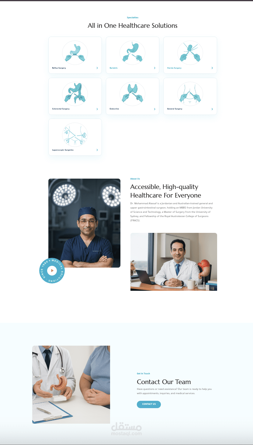 Creating a website for a gastroenterologist