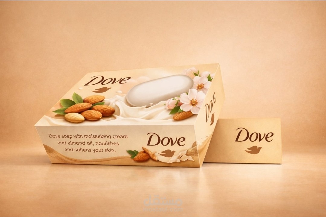 تصميم يافطة اعلان لصابونه Dove
