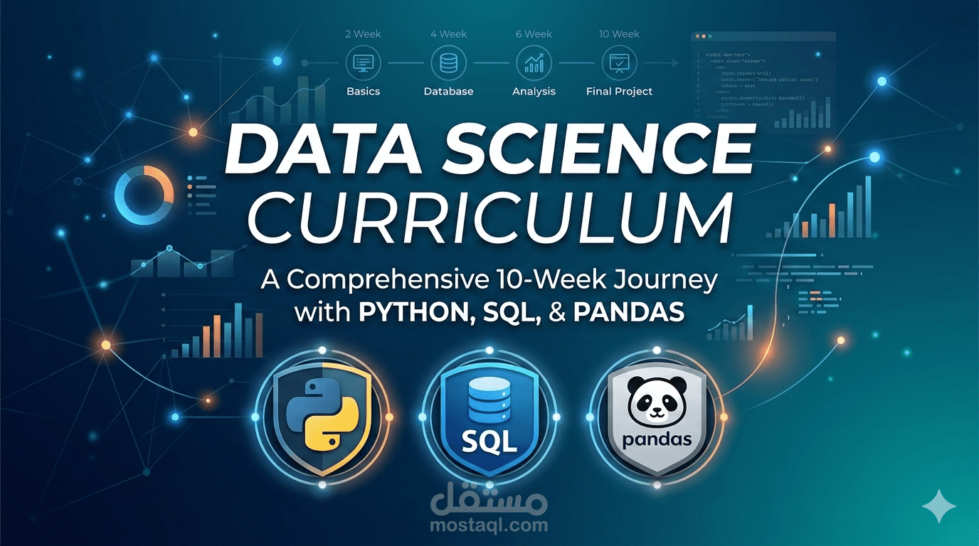 تصميم حقيبة تعليمية متكاملة: تحليل البيانات باستخدام Python, SQL & Pandas Integrated Curriculum Design: Data Analysis with Python, SQL & Pandas