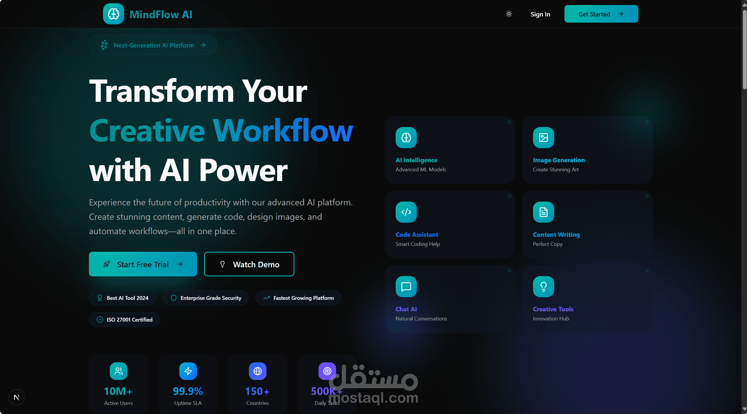 MindFlow AI Productivity Platform