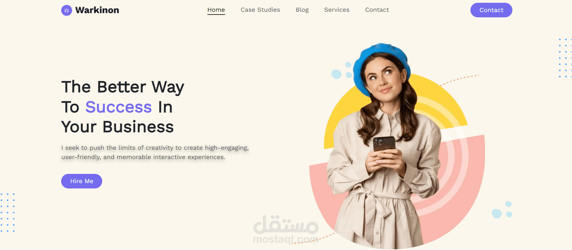تطوير واجهة أماميه (Front End) لشركة تسويق رقمي