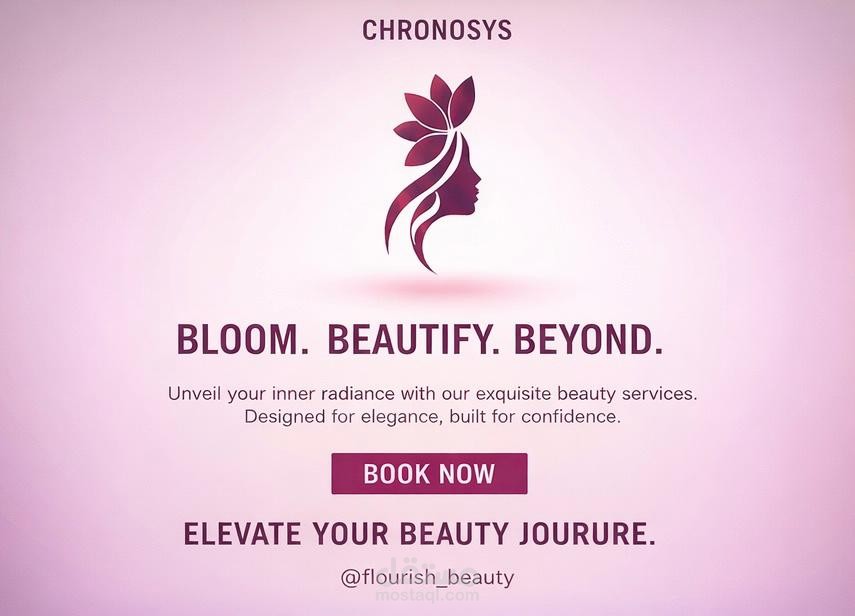 تصميم اعلان تجميلي باسلوب عصري وانيق باستخدام برنامج ادوبي اليستريتور \ مصر القاهرة