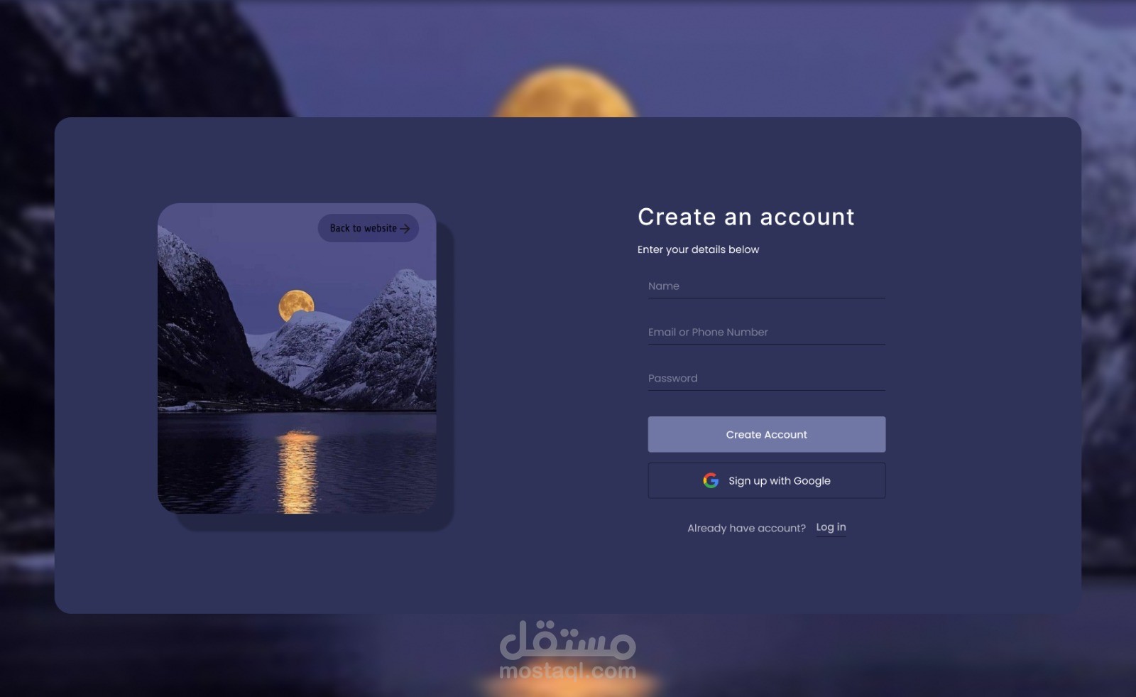 Landing Page Website