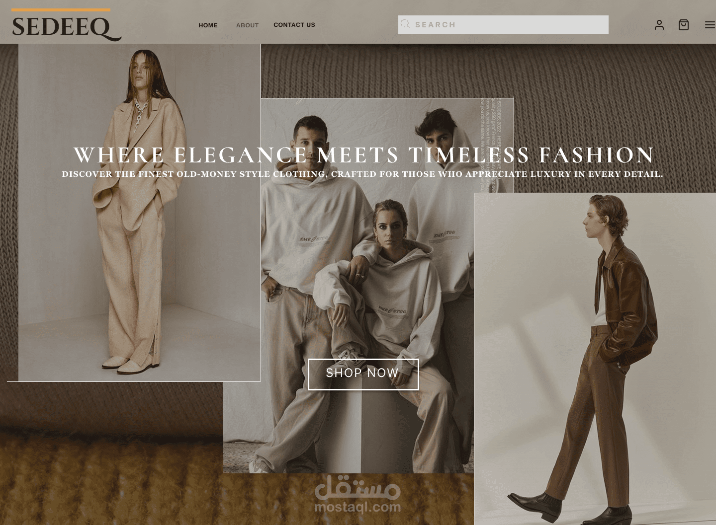 تصميم إبداعي لمشروع SEDEEQ