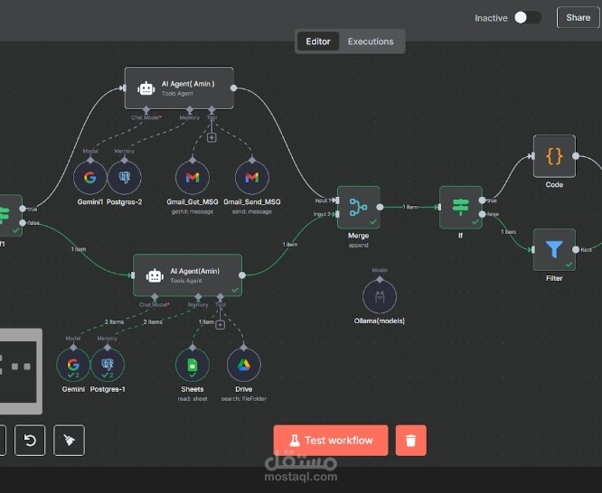أخصائي أتمتة سير العمل والتسويق الرقمي