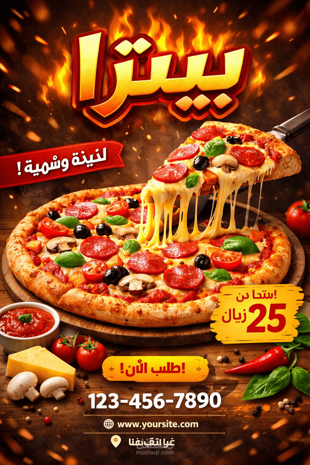 تصميم اعلان لمحل